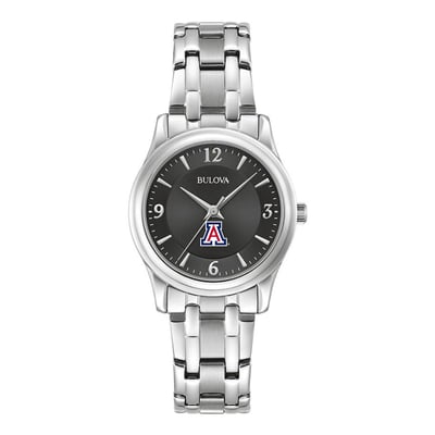 Arizona Wildcats Bulova Women's Corporate Collection Stainless Steel Watch - Black