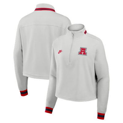 Arizona Wildcats Nike Women's Legacy Heritage Dri-FIT Half-Zip Sweatshirt - Gray