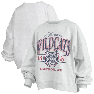 Arizona Wildcats Pressbox Women's Oversized Vinson Melange Janise Sweatshirt - Heather Gray
