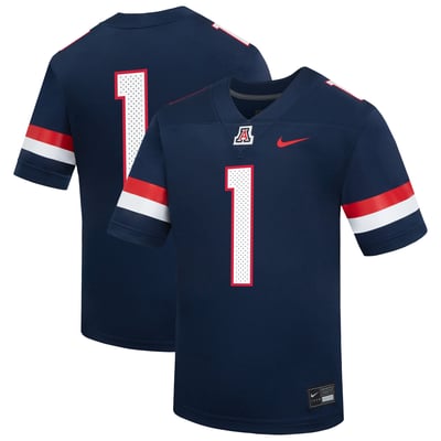 #1 Arizona Wildcats Nike Youth Replica Football Jersey - Navy