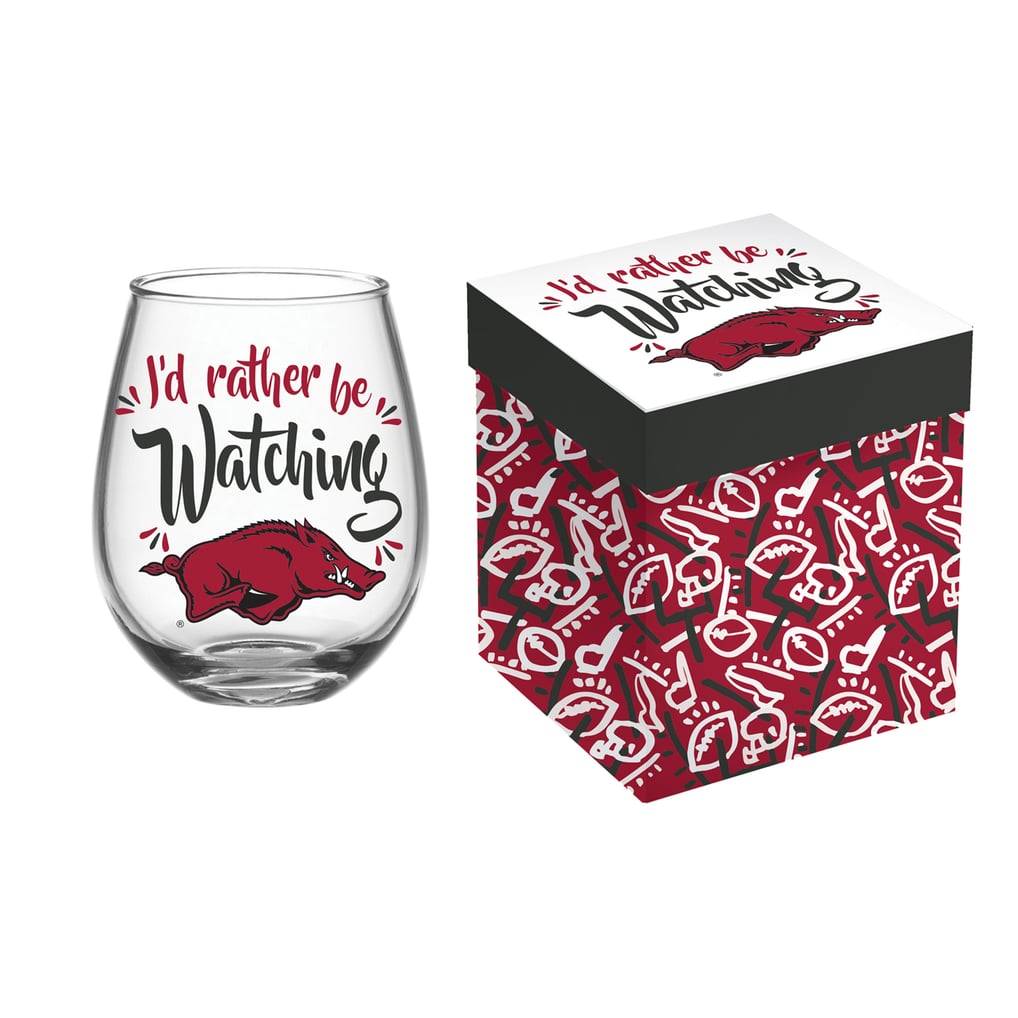 Arkansas Razorbacks 17oz. Boxed Stemless Wine Glass