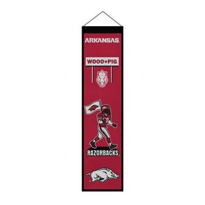 Arkansas Razorbacks 8" x 32" Icons Banner