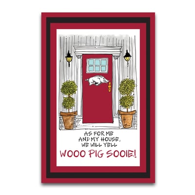 Arkansas Razorbacks As For Me 12" x 18" Garden Flag