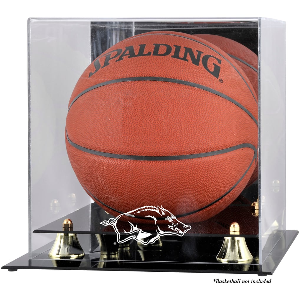Arkansas Razorbacks Fanatics Authentic Golden Classic Basketball Display Case with Mirror Back
