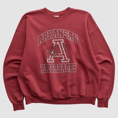 Arkansas Razorbacks Hanes 90s Pullover Sweatshirt - Maroon - M by Fanatics Real Vintage