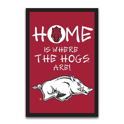 Arkansas Razorbacks Home Is Where 12" x 18" Garden Flag
