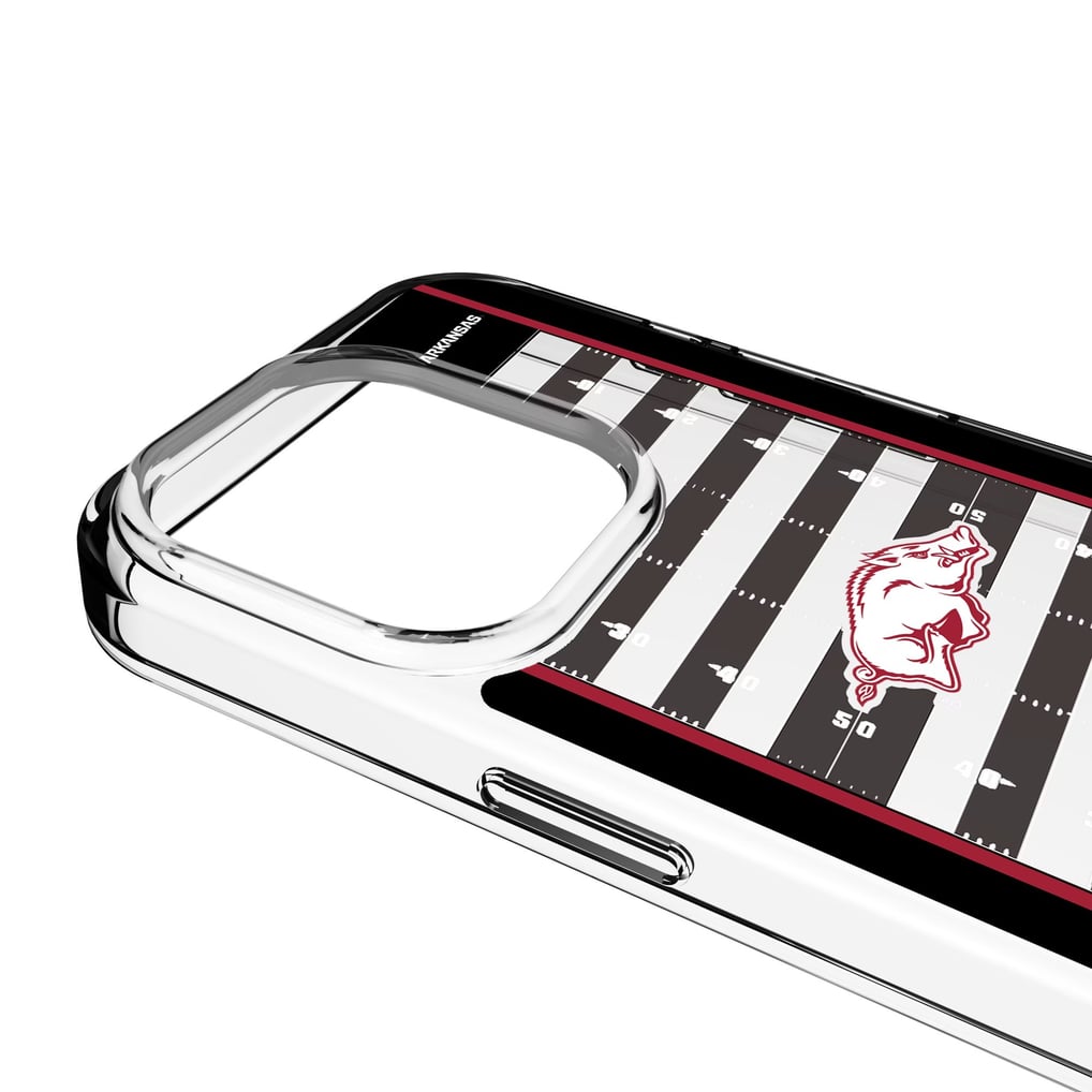 Arkansas Razorbacks iPhone Clear Football Field Design Case
