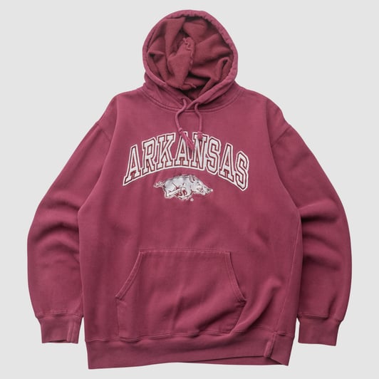 Arkansas Razorbacks Joy Athletic 2010s Hooded Pullover Sweatshirt - Maroon - S by Fanatics Real Vintage
