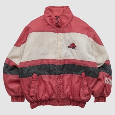 Arkansas Razorbacks Russell 90s Full Zip Jacket - Red - M by Fanatics Real Vintage