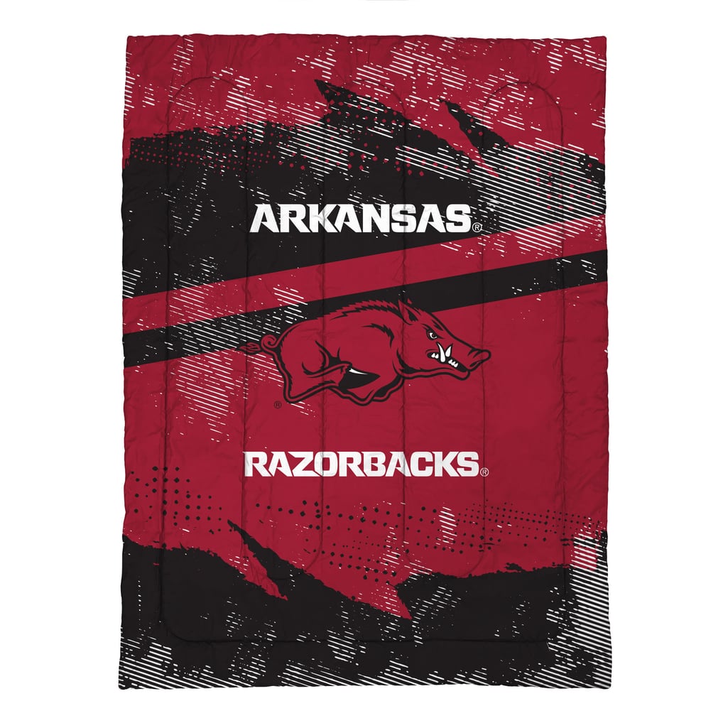 Arkansas Razorbacks Slanted Stripe 4-Piece Twin Bed Set
