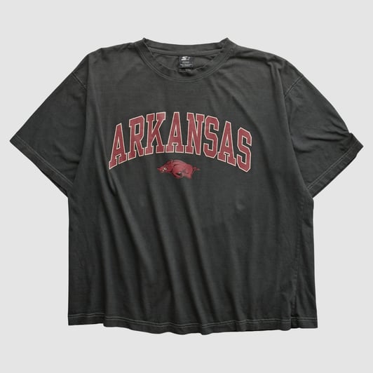 Arkansas Razorbacks Starter 2000s T-shirt - Black - 2XL by Fanatics Real Vintage