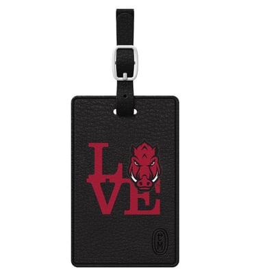 Arkansas Razorbacks Love Bag Tag - Black