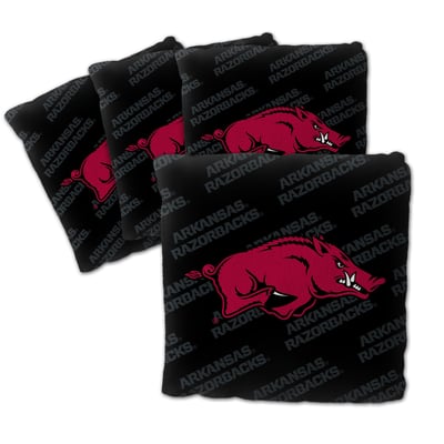 Arkansas Razorbacks Fanpoint Four-Piece Cornhole Bag Set