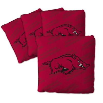 Arkansas Razorbacks Fanpoint Four-Piece Cornhole Bag Set