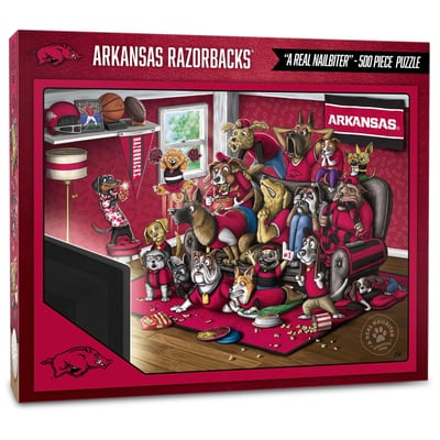Arkansas Razorbacks Fanpoint Purebred Fans 18'' x 24'' A Real Nailbiter 500-Piece Puzzle
