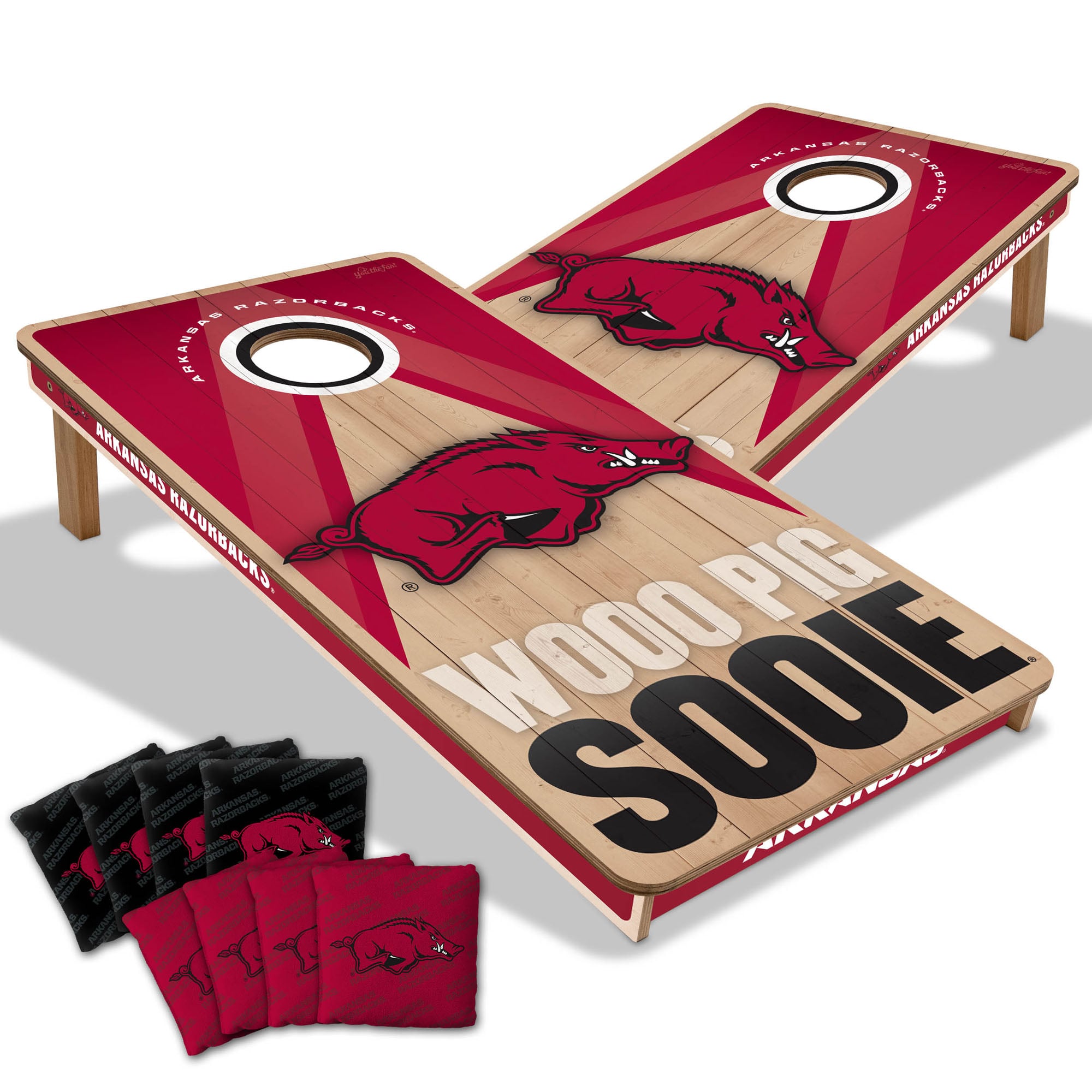 IDNA Arkansas Razorbacks 2' x 4' Slogan Series Cornhole Game with Bags