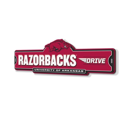 Arkansas Razorbacks IDNA 3D Street Sign