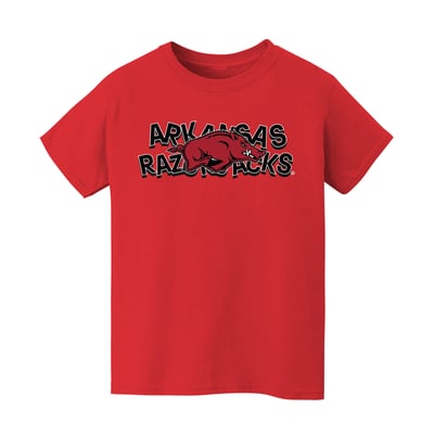 Arkansas Razorbacks Vive La Fete Infant Mascot & Name T-Shirt - Cardinal