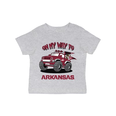 Arkansas Razorbacks Vive La Fete Infant On My Way T-Shirt - Gray