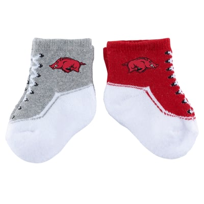 Arkansas Razorbacks ZooZatz Infant Shoe Two-Pack Socks