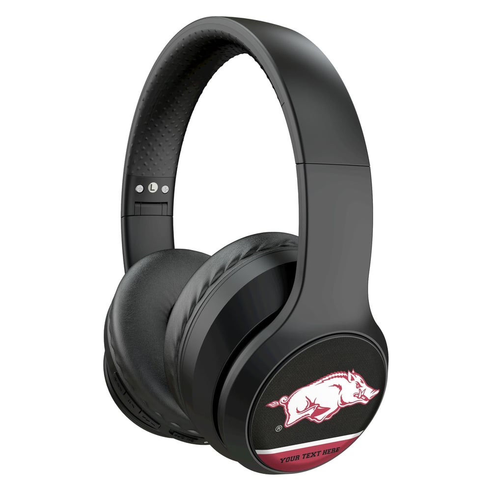 Arkansas Razorbacks Keyscaper Personalized Endzone Solid Wireless Bluetooth Headphones With Case