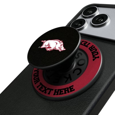 Arkansas Razorbacks Keyscaper Personalized PopSockets Magnetic Phone Grip & Stand
