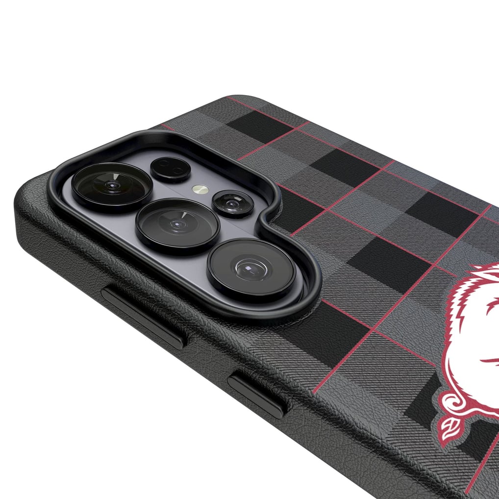 Arkansas Razorbacks Keyscaper Plaid Galaxy Magnetic Bump Case