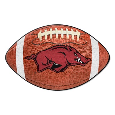 Arkansas Razorbacks Logo Brands 22" x 29.5" Football Mat