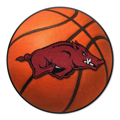 Arkansas Razorbacks Logo Brands 27" Diameter Basketball Mat