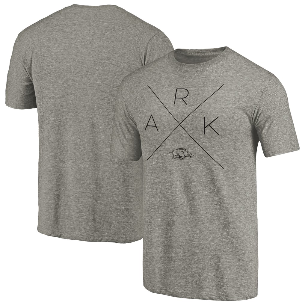 Arkansas Razorbacks Quad Tri-Blend T-Shirt - Ash