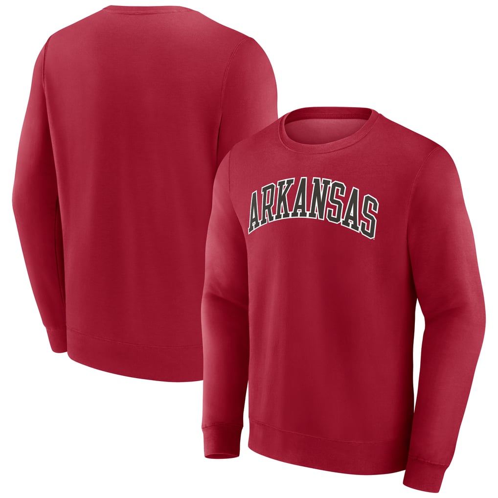 Arkansas Razorbacks Short Name Fleece Pullover Sweatshirt - Cardinal