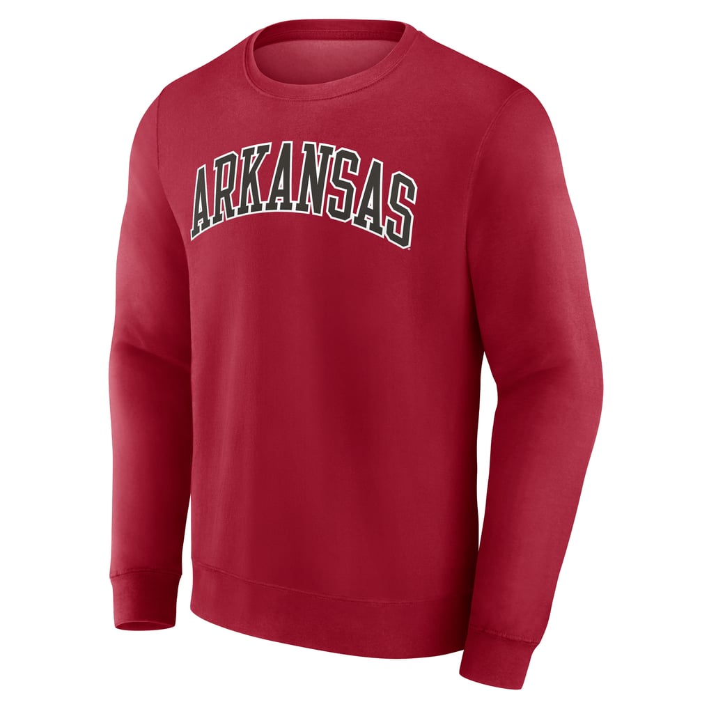 Arkansas Razorbacks Short Name Fleece Pullover Sweatshirt - Cardinal