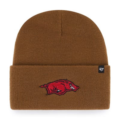Arkansas Razorbacks Carhartt x '47 Cuffed Knit Hat - Brown