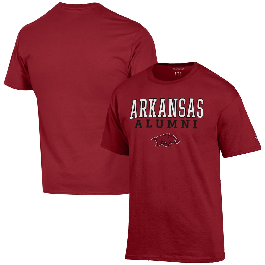  Arkansas Razorbacks Champion Alumni Logo Stack T-Shirt - Cardinal