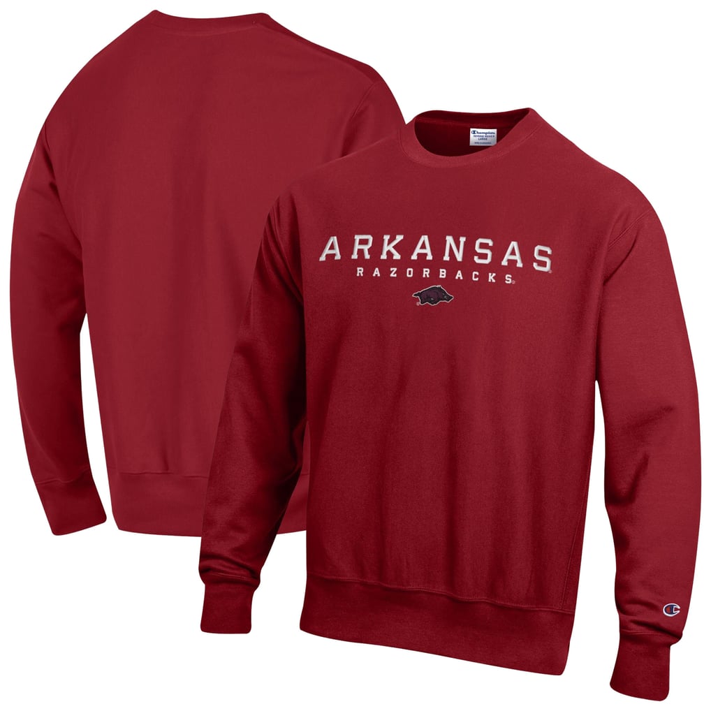  Arkansas Razorbacks Champion Relentless Reverse Weave Sweatshirt - Cardinal