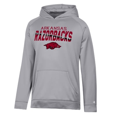Arkansas Razorbacks Champion Dash Fleece Hoodie - Gray