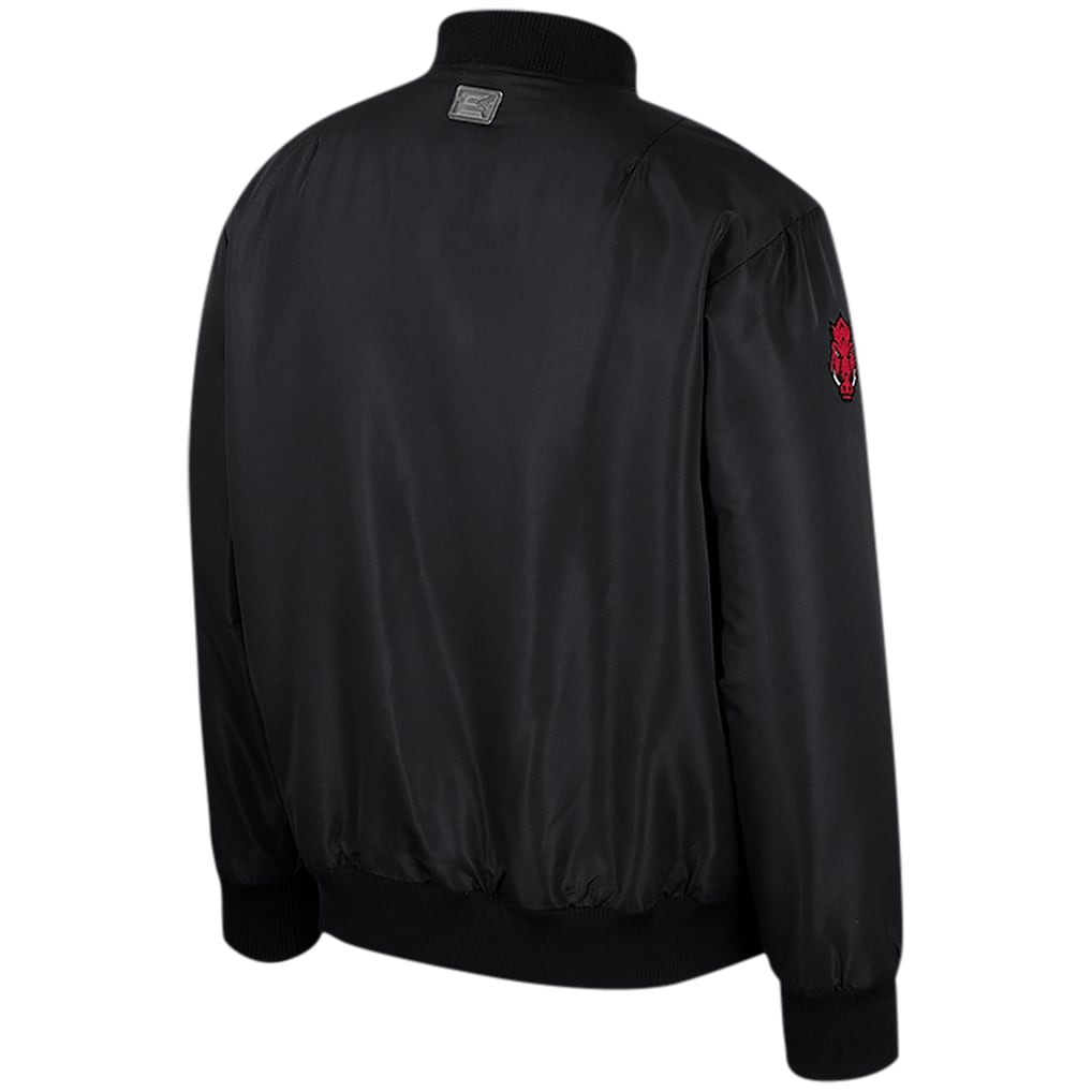  Arkansas Razorbacks Colosseum Full-Zip Bomber Jacket - Black