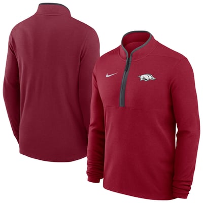 Arkansas Razorbacks Nike Basketball Victory Dri-FIT Half-Zip Pullover - Cardinal