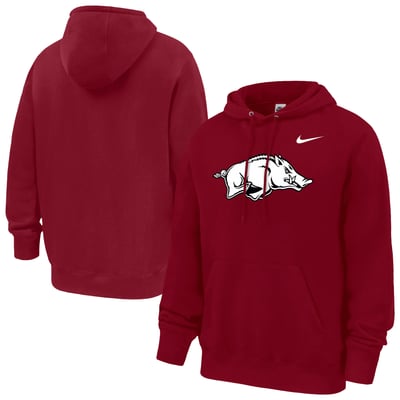 Arkansas Razorbacks Nike Club Fleece Hoodie - Crimson