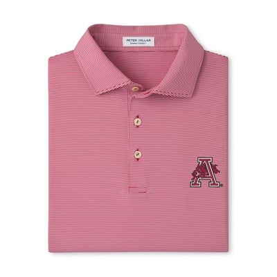  Arkansas Razorbacks Peter Millar Jubilee Performance Jersey Polo - Cardinal