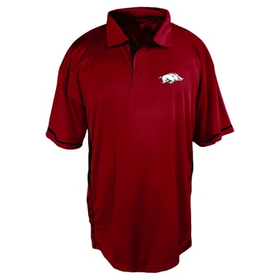 Arkansas Razorbacks Profile Big & Tall Color Block Panel Polo Men's - Cardinal