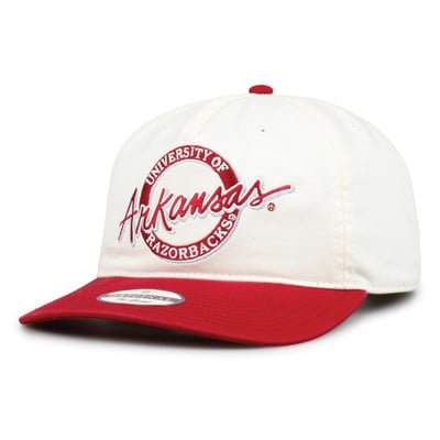 Arkansas Razorbacks The Game Men's Classic Circle Adjustable Hat - White