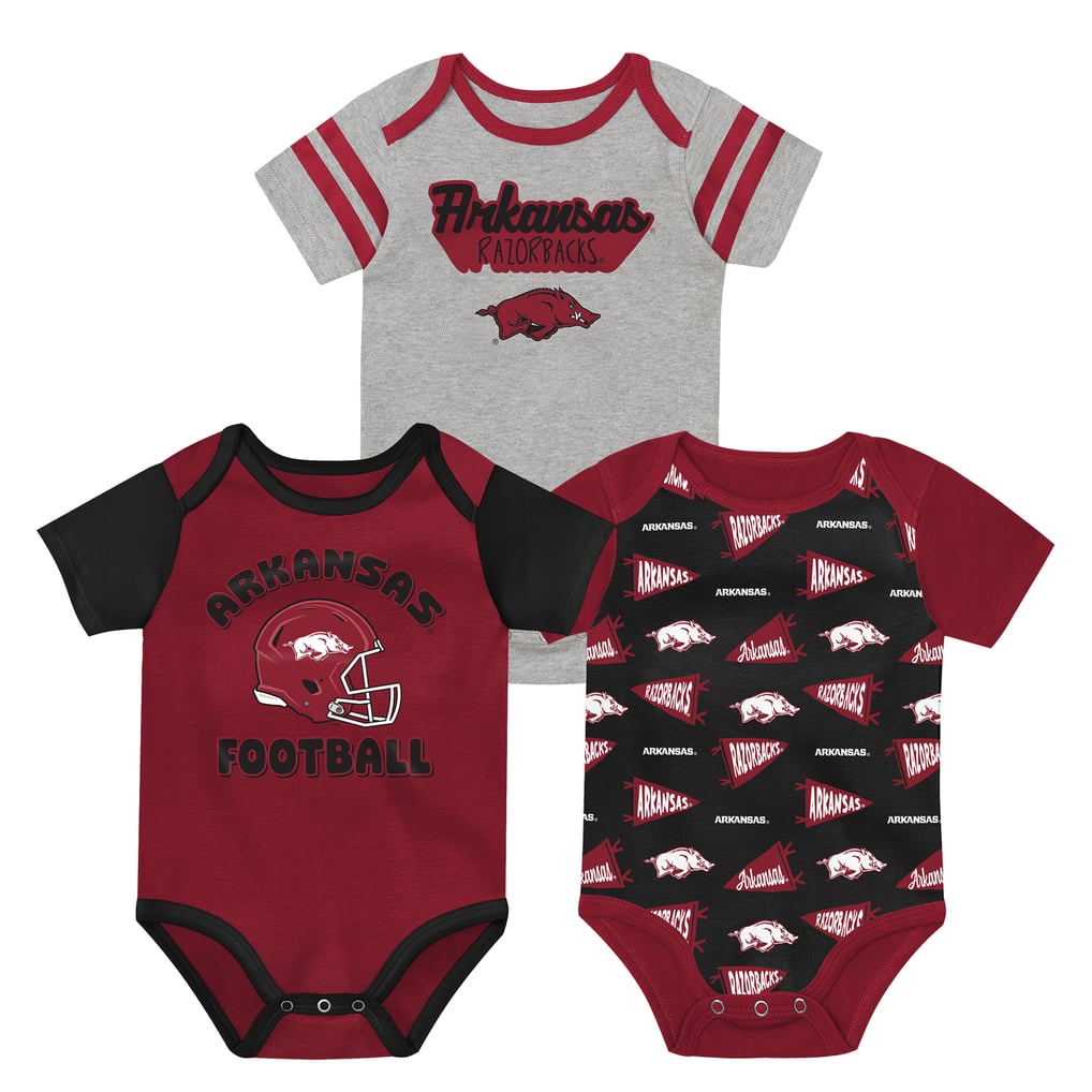  Arkansas Razorbacks Outerstuff Newborn Star Player Three-Piece Bodysuit Set - Cardinal
