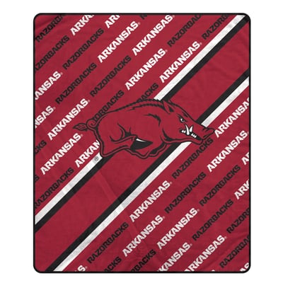 Arkansas Razorbacks Pegasus 60" x 70" Diagonal Lined Wordmark Ultra Soft Blanket