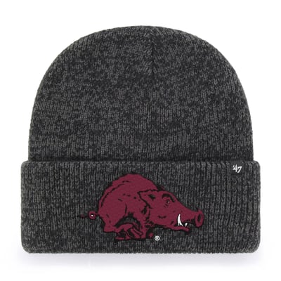 Arkansas Razorbacks '47 Unisex Brain Freeze Cuff Knit Hat - Black