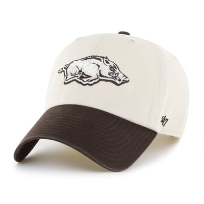 Arkansas Razorbacks '47 Unisex Clean Up Adjustable Hat - Natural/Brown