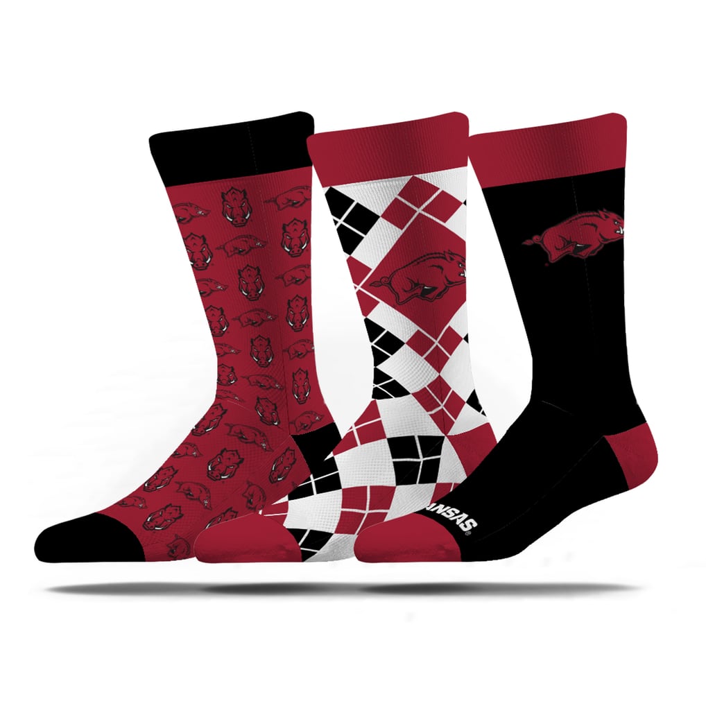 Arkansas Razorbacks Strideline Unisex Business Knit Crew Socks Three-Pack Set