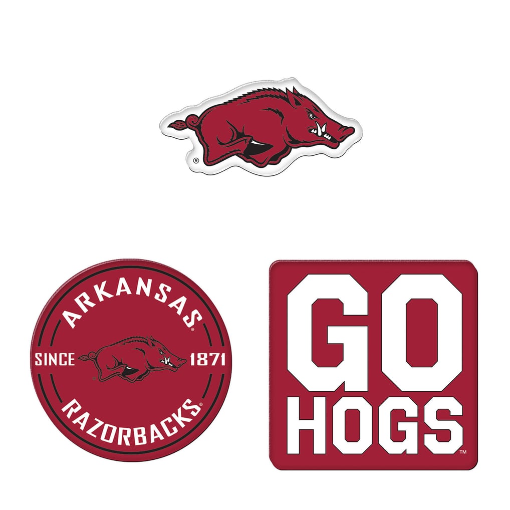  Arkansas Razorbacks WinCraft 3-Pack Premium Fridge Magnet Set