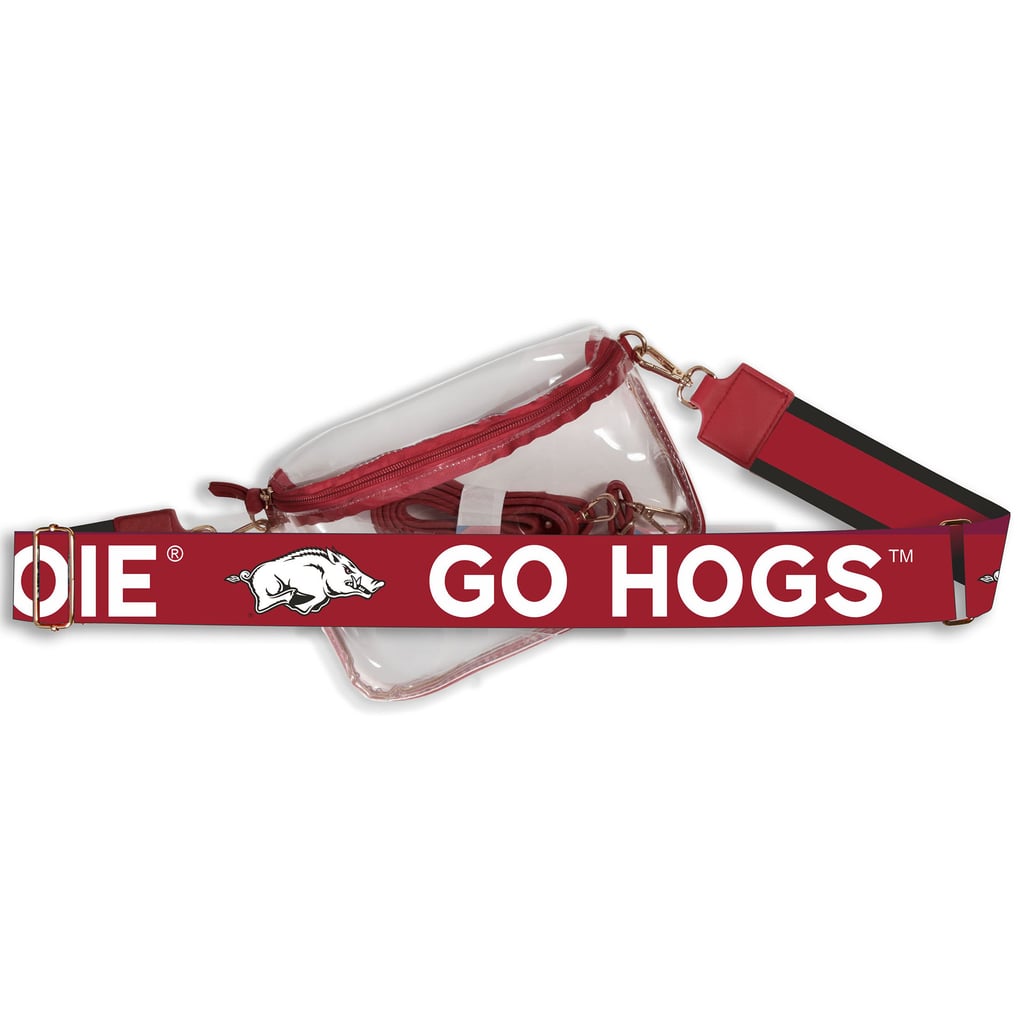 Arkansas Razorbacks Women's Hailey Clear Purse with Logo Strap