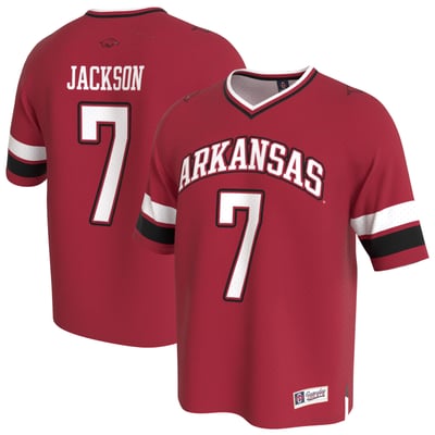 KJ Jackson Arkansas Razorbacks GameDay Greats Youth Lightweight Football Fashion Jersey - Cardinal